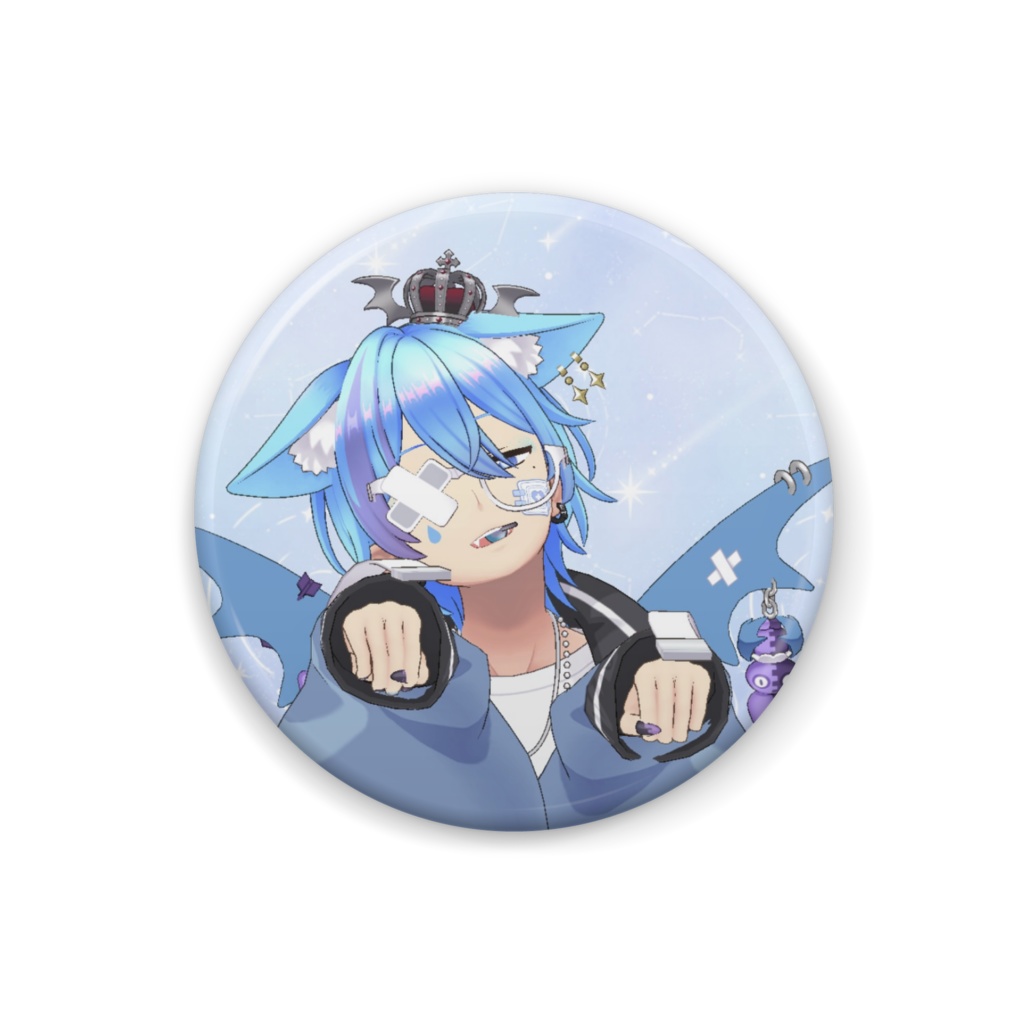 【眠堕 ねむ】12月冬コーデ-缶バッジ-G1012