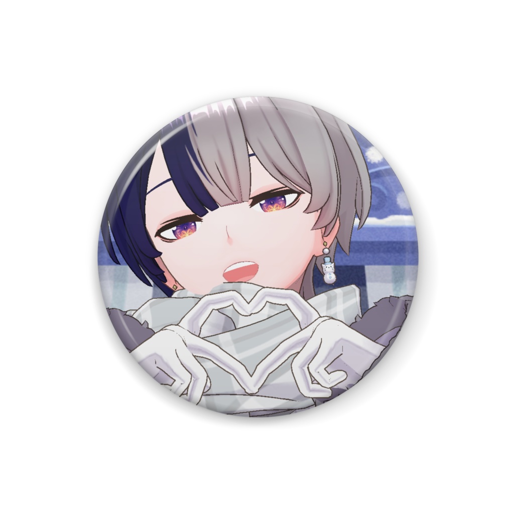 【矢颪 八雲】12月冬コーデ-缶バッジ-G1044