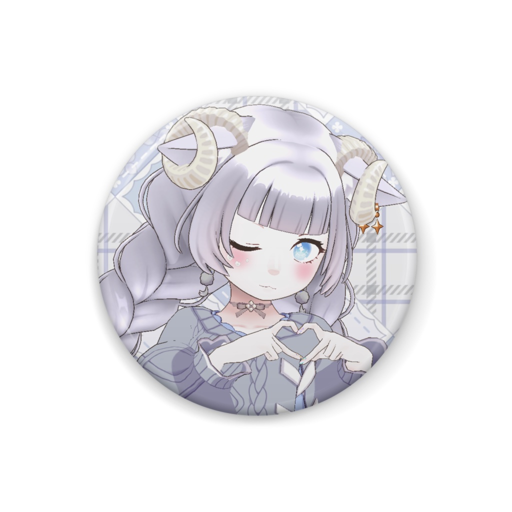 【羊宮めり】12月冬コーデ-缶バッジ-G1061