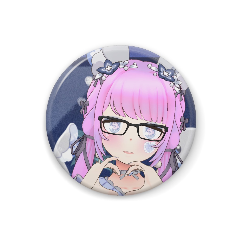 【豹凪 ひょうな】12月冬コーデ-缶バッジ-G0980