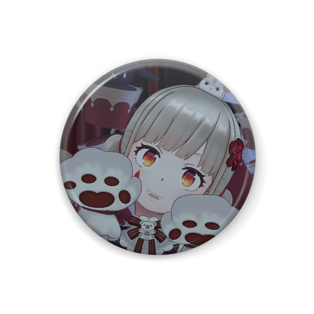 【鍵森 アリス】12月冬コーデ-缶バッジ-G0689