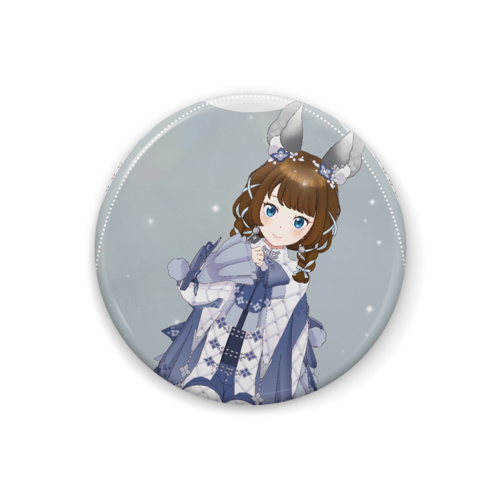 【雷花】12月冬コーデ-缶バッジ-G1067