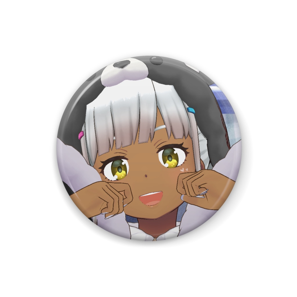 【霧島 やづき】12月冬コーデ-缶バッジ-G1023