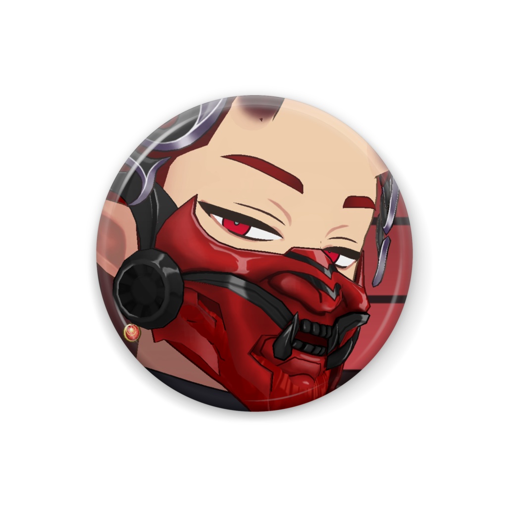 【魔界王様】12月冬コーデ-缶バッジ-G1007