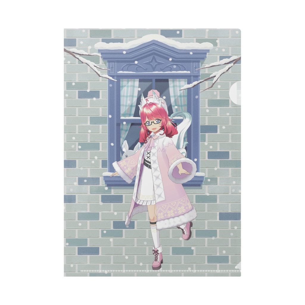 【D・ニキ】12月冬コーデ-クリアファイル-G0024