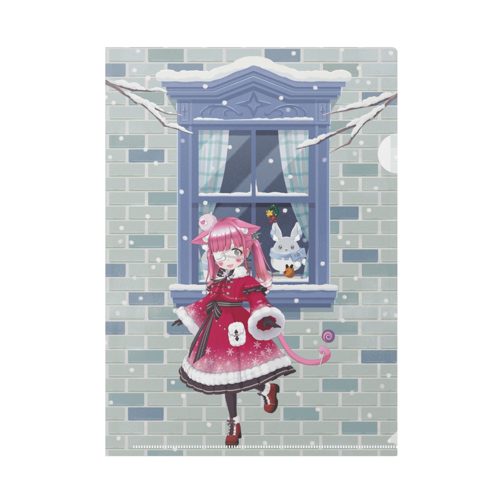 【Lv100ニア】12月冬コーデ-クリアファイル-G0043