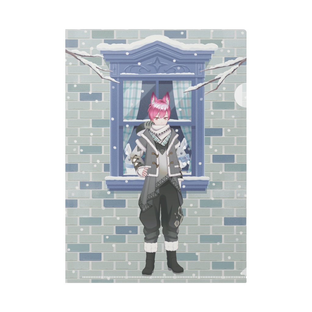 【MAKI】12月冬コーデ-クリアファイル-G0045