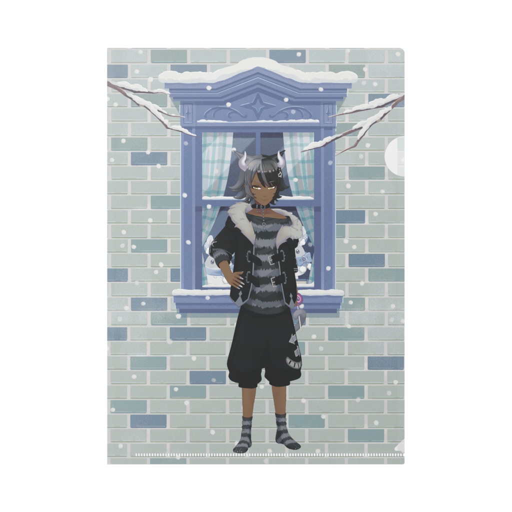 【Use any】12月冬コーデ-クリアファイル-G0069