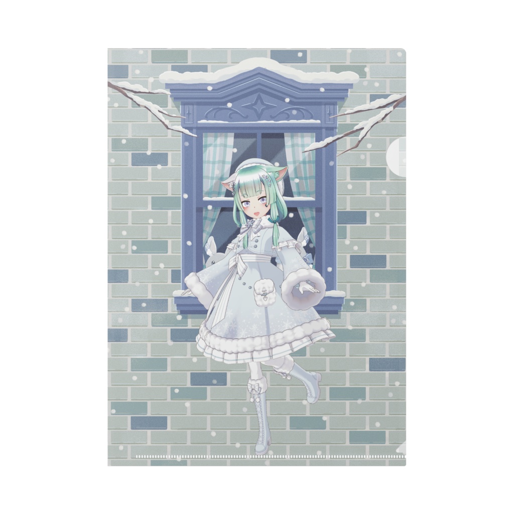 【aki】12月冬コーデ-クリアファイル-G0015