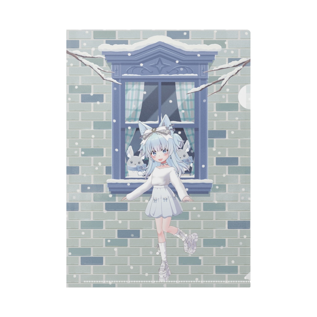 【naru】12月冬コーデ-クリアファイル-G0049