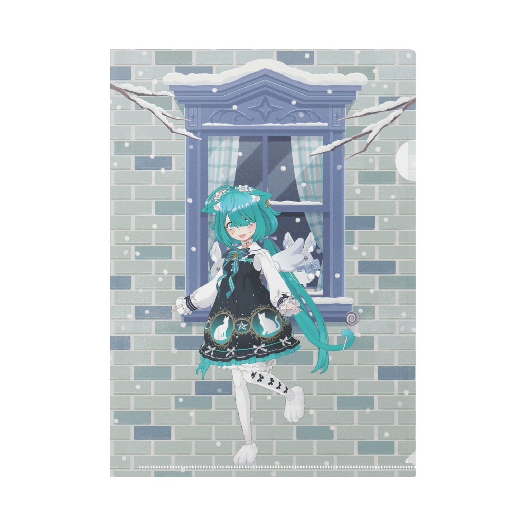 【sian】12月冬コーデ-クリアファイル-G0062