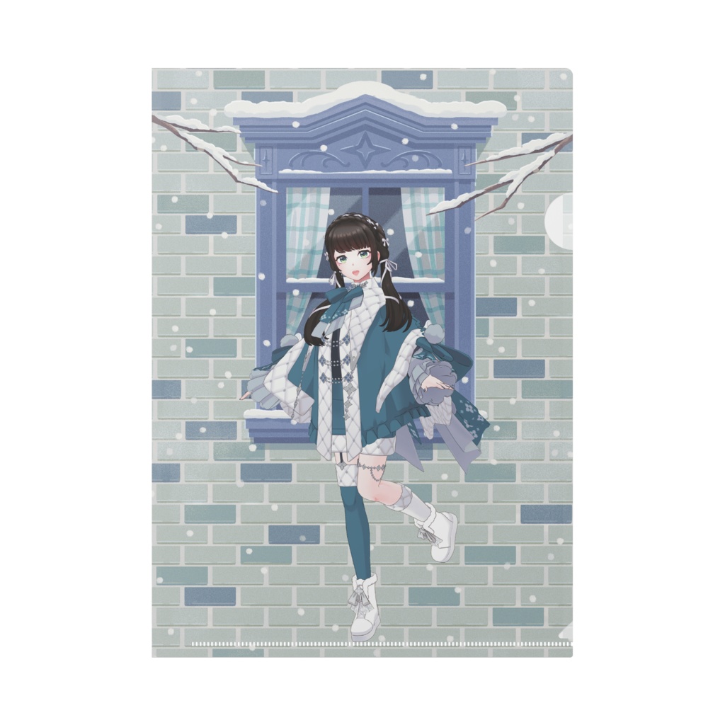 【あまみ】12月冬コーデ-クリアファイル-G0088
