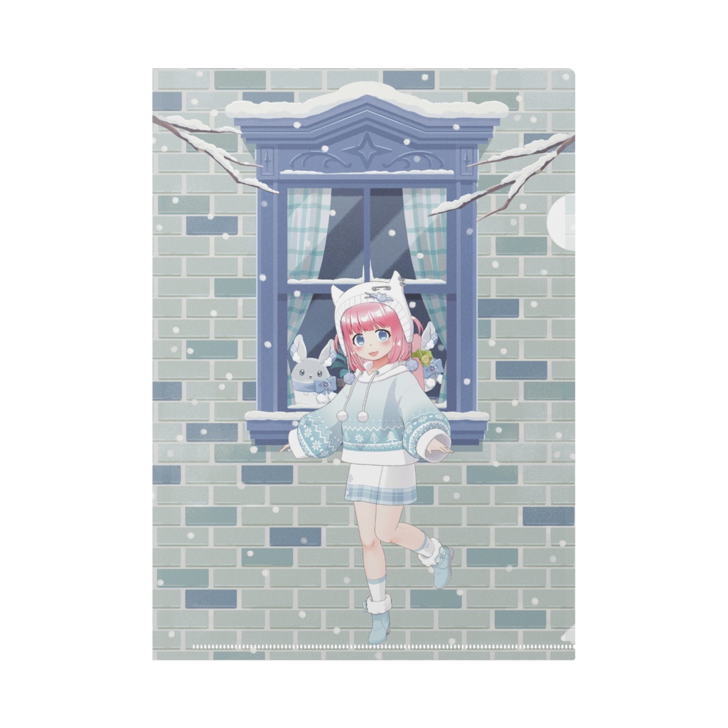 【あるくちゃん】12月冬コーデ-クリアファイル-G0094