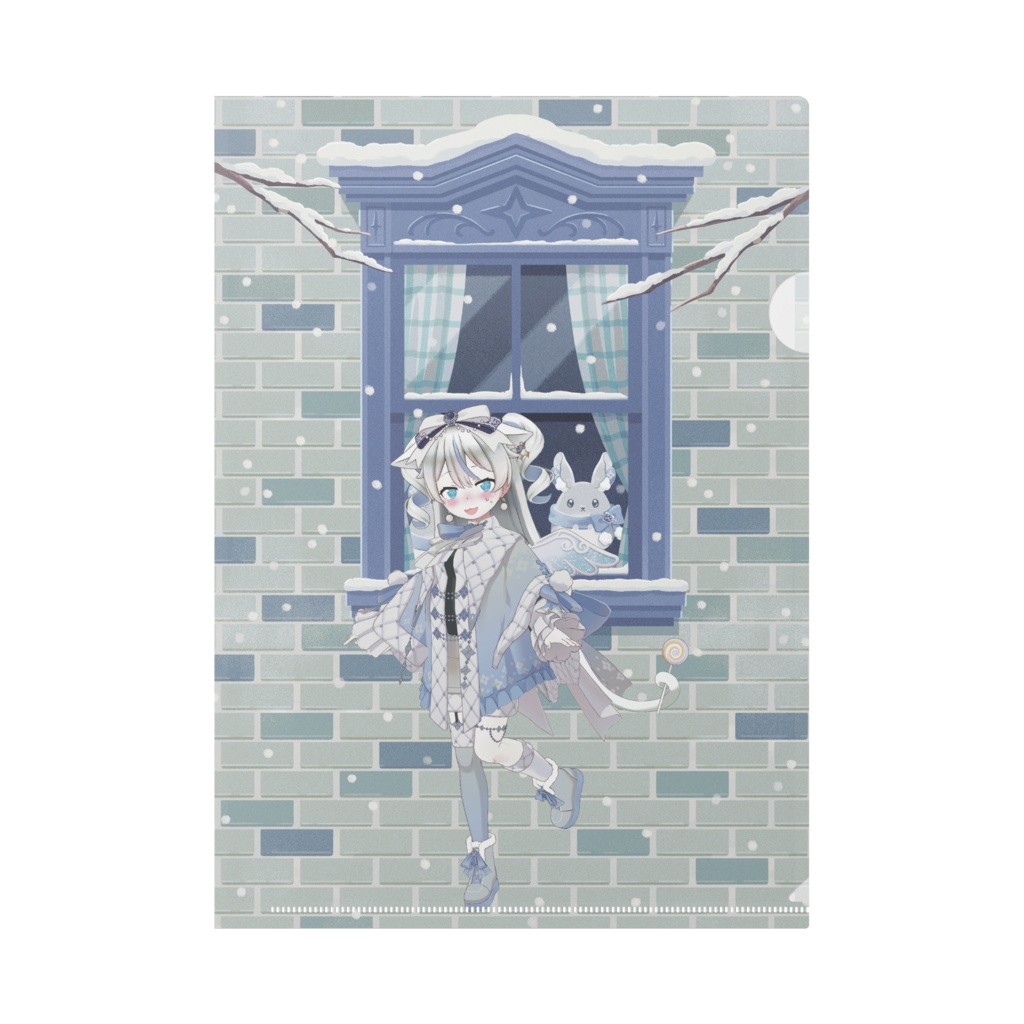 【あるぷ】12月冬コーデ-クリアファイル-G0095