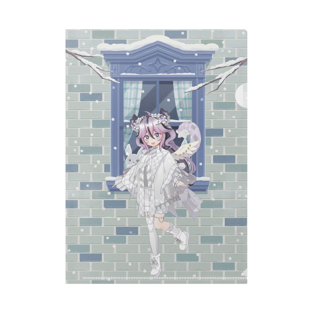 【いちご】12月冬コーデ-クリアファイル-G0101