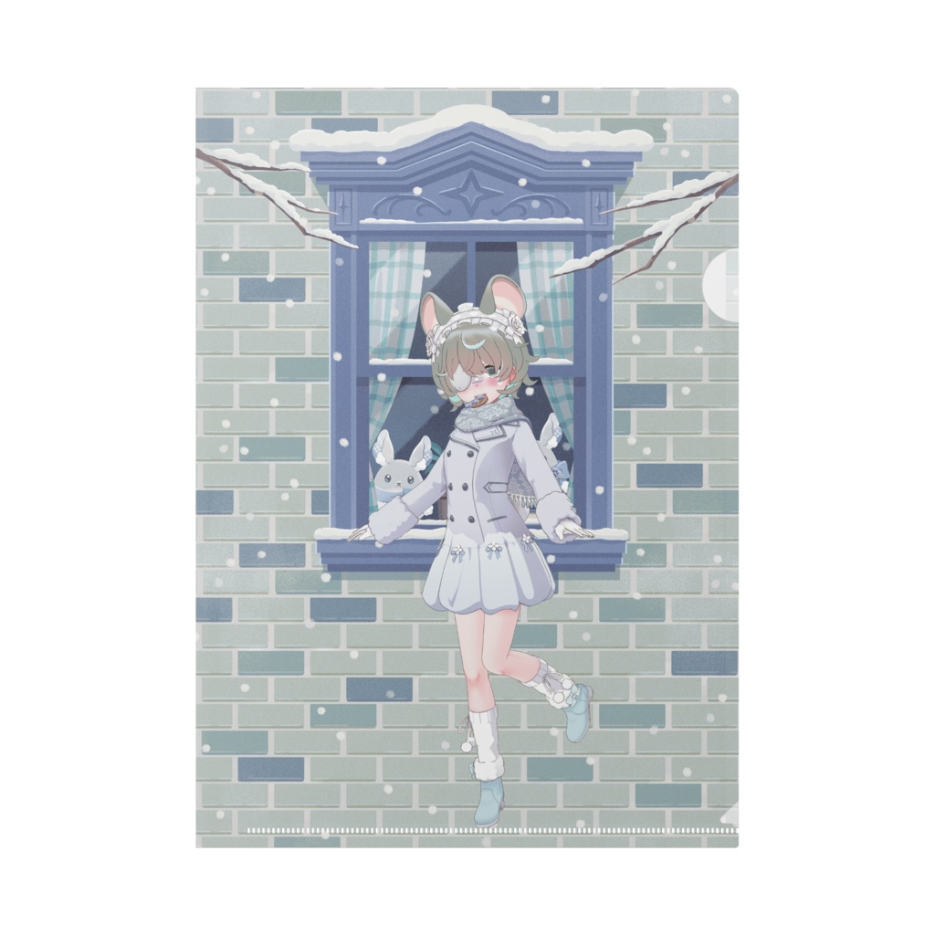 【うゆまる。】12月冬コーデ-クリアファイル-G0115