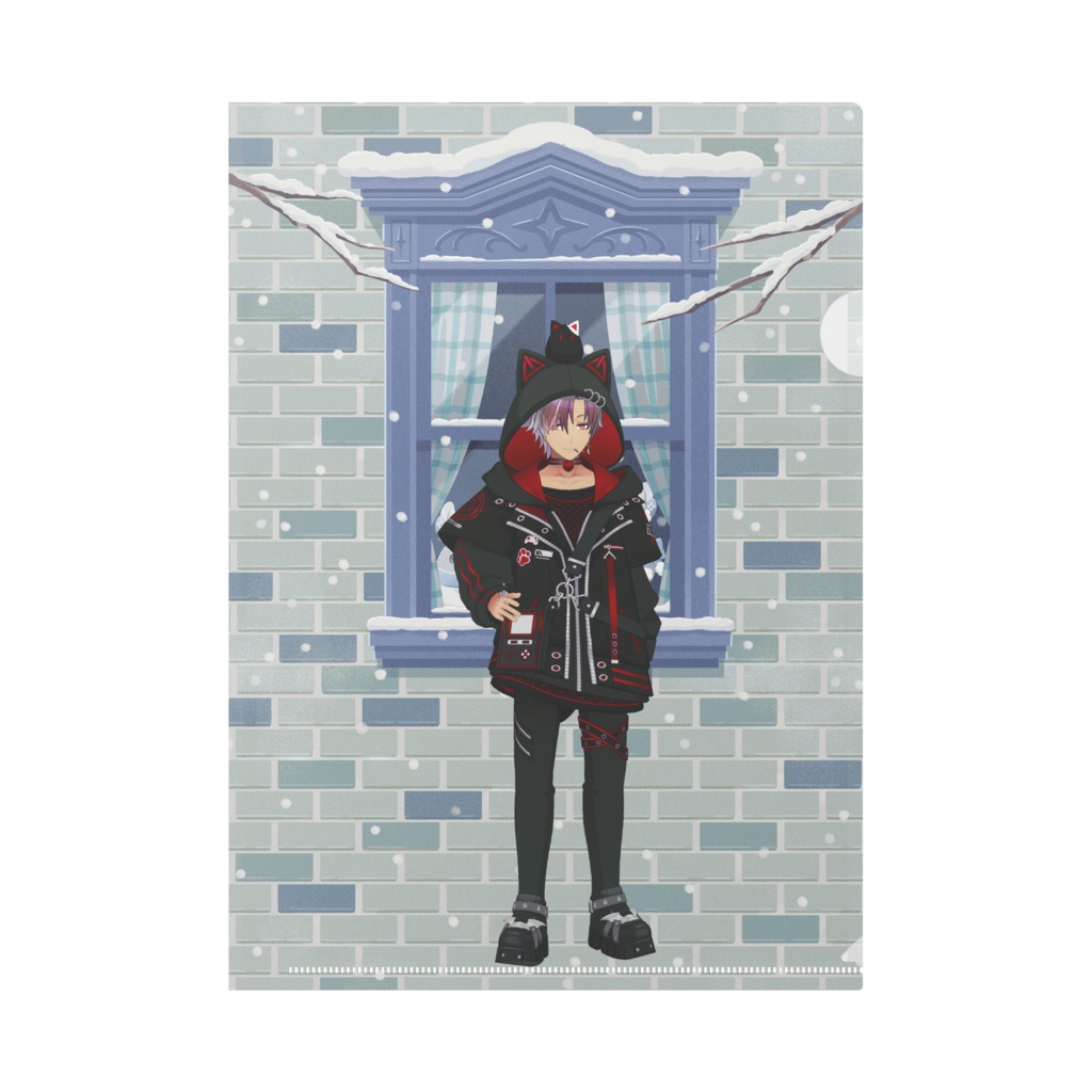 【うみ】12月冬コーデ-クリアファイル-G0001