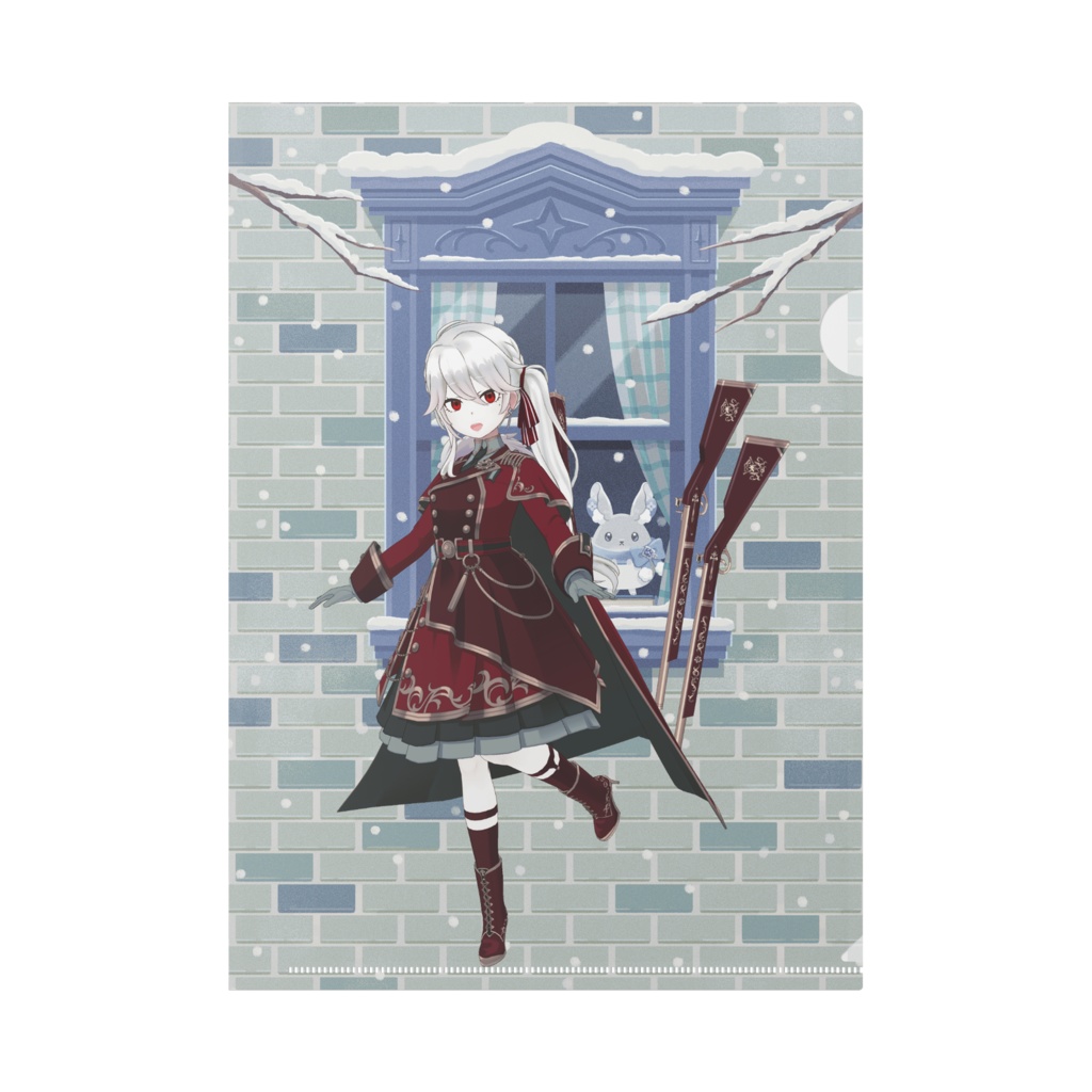 【おくら】12月冬コーデ-クリアファイル-G0125