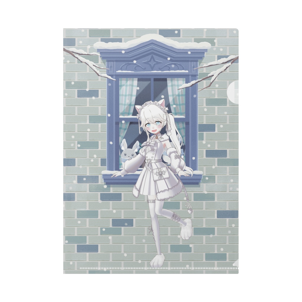 【おさかな】12月冬コーデ-クリアファイル-G0129
