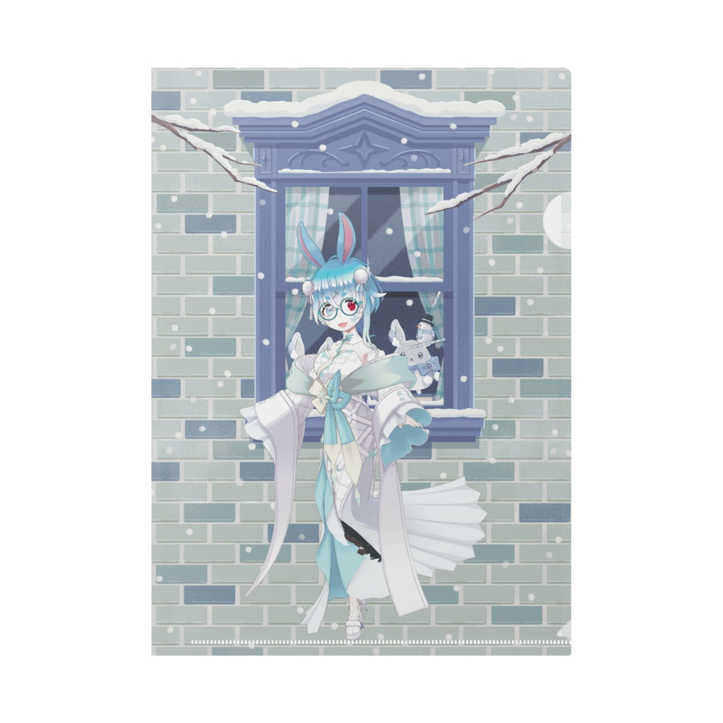 【ききずたゆゆ】12月冬コーデ-クリアファイル-G0162