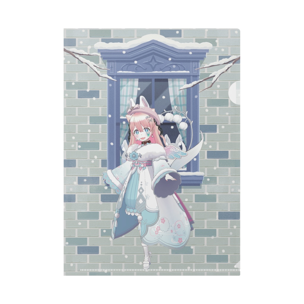 【きな】12月冬コーデ-クリアファイル-G0165
