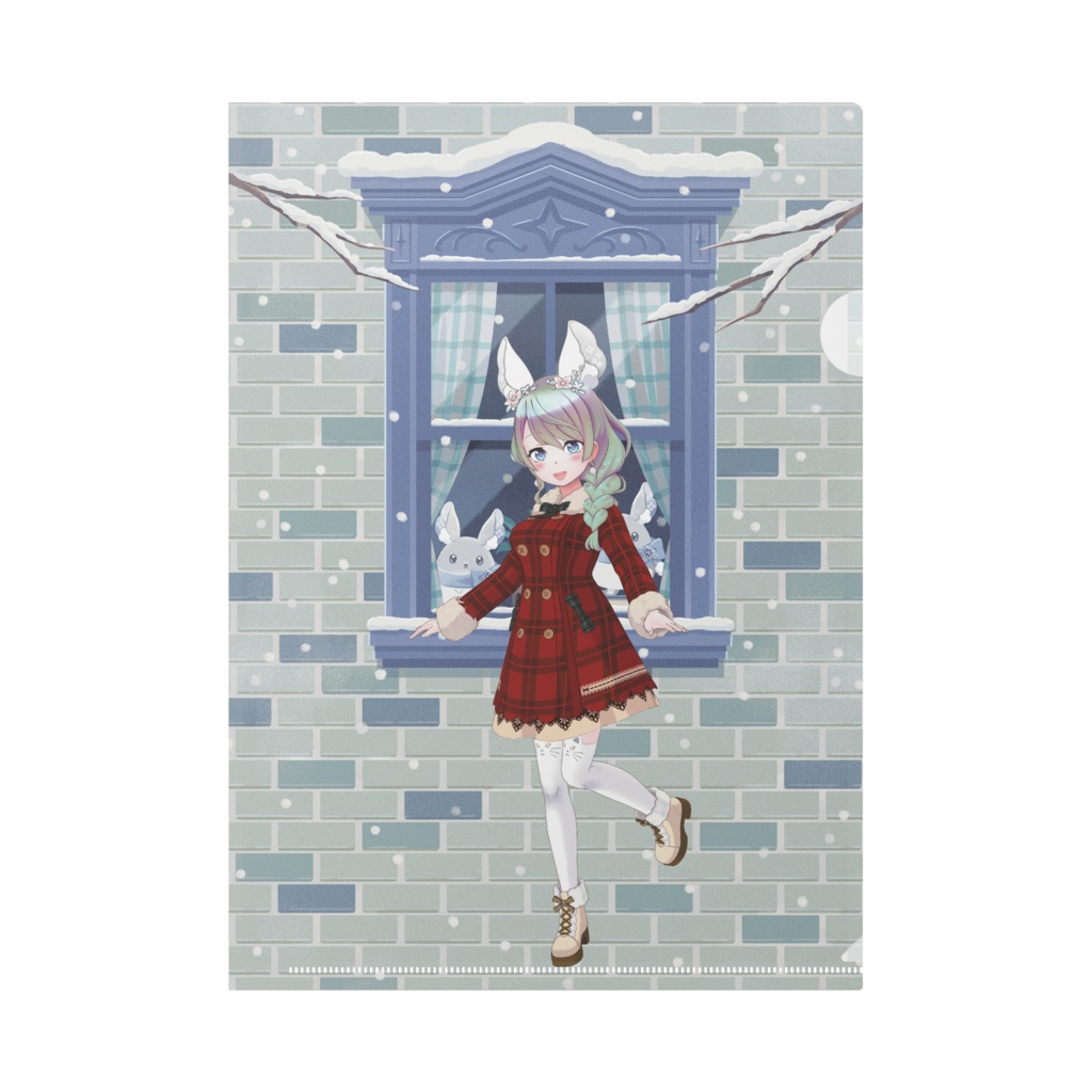 【きらり。】12月冬コーデ-クリアファイル-G0170
