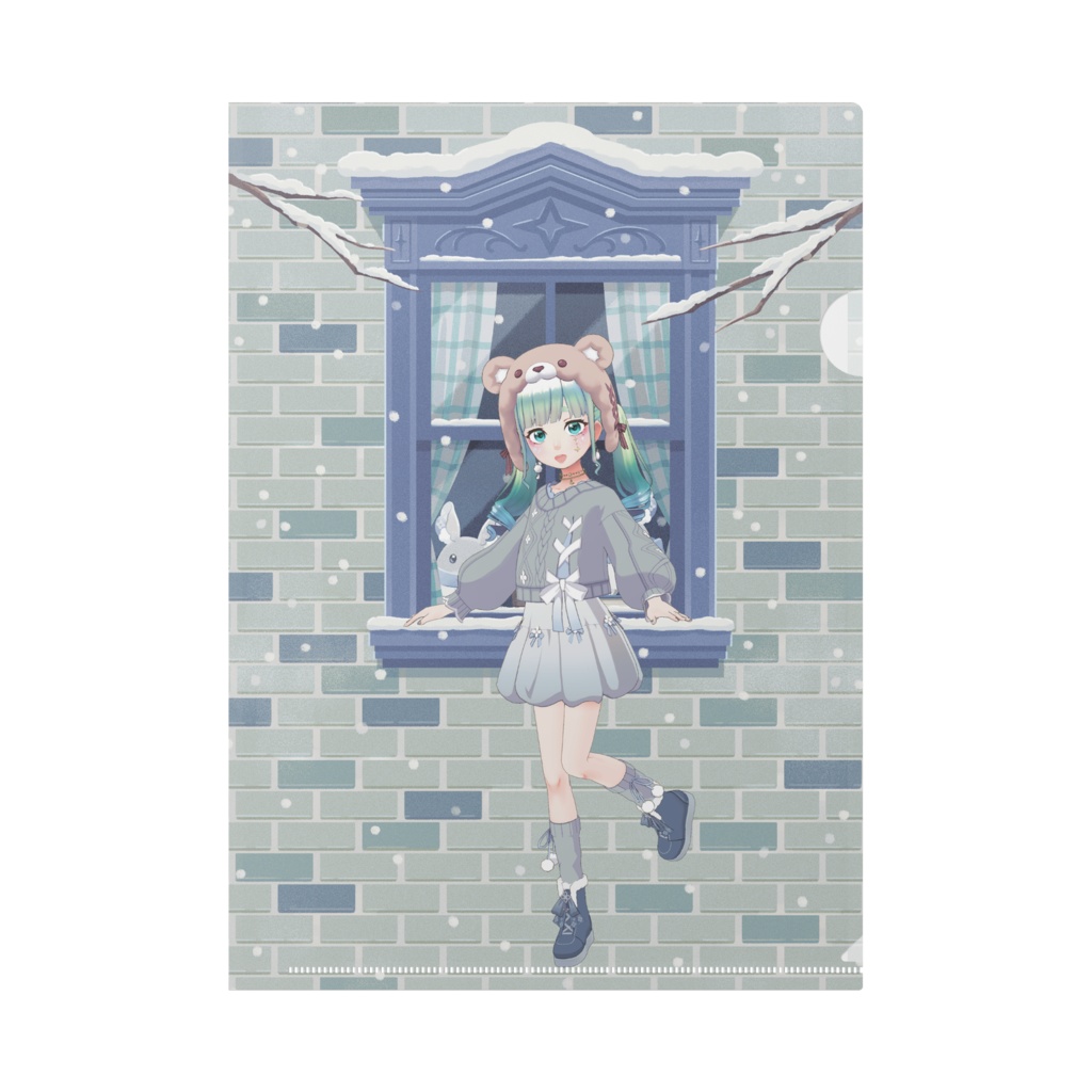 【きりみ。】12月冬コーデ-クリアファイル-G0171