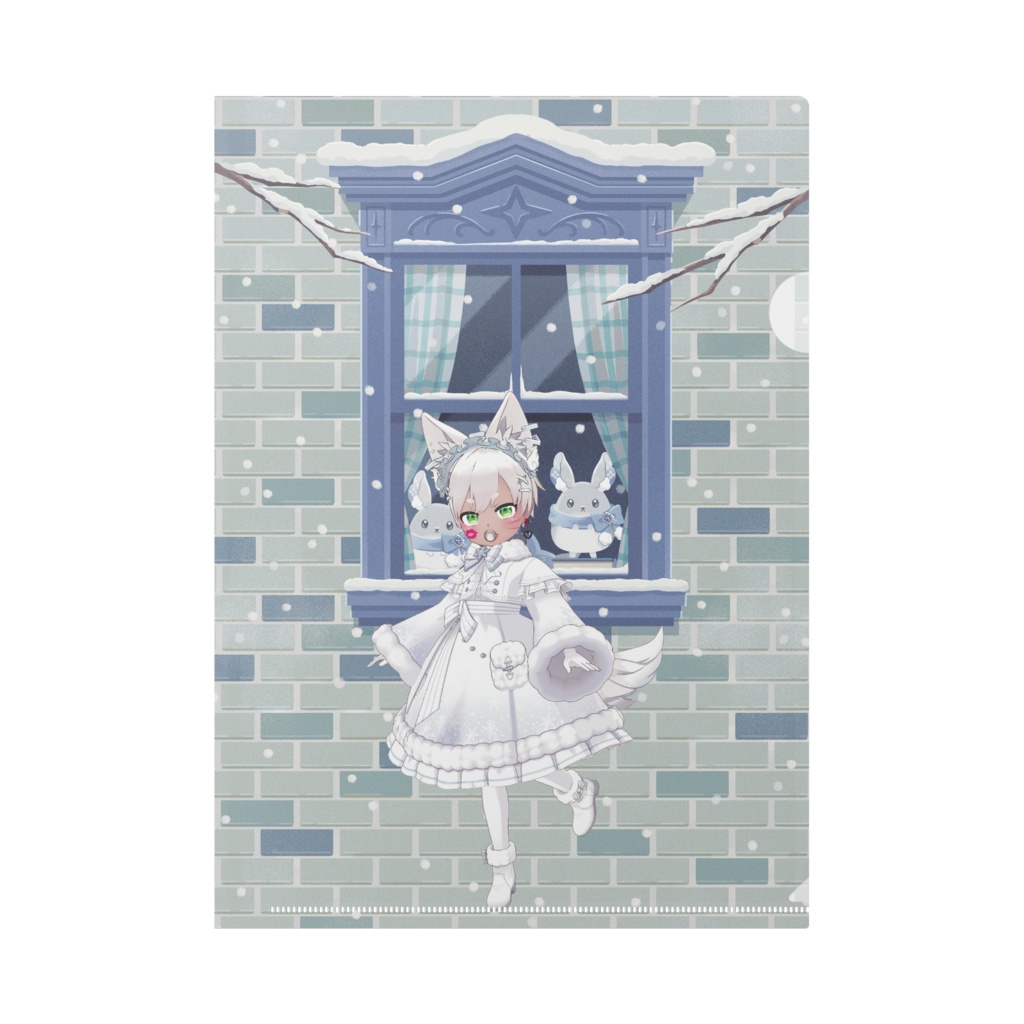 【くずこ】12月冬コーデ-クリアファイル-G0172