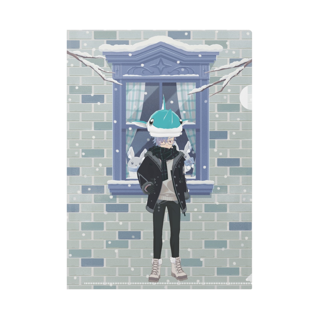 【くろこうじ】12月冬コーデ-クリアファイル-G0179