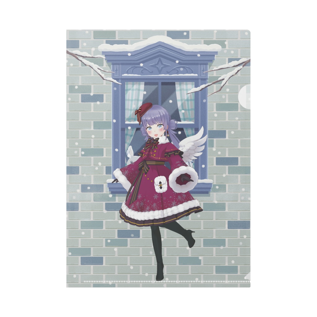 【けい】12月冬コーデ-クリアファイル-G0181