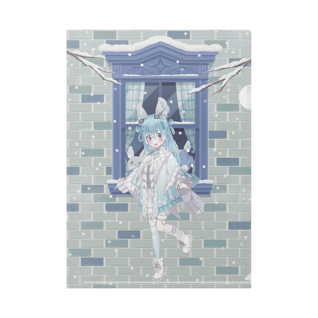 【ご ま だ れ 。】12月冬コーデ-クリアファイル-G0184