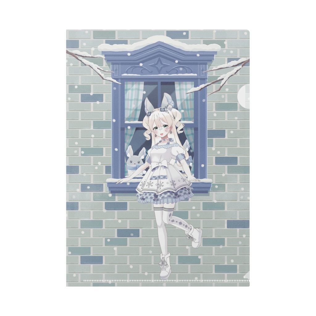 【ごま】12月冬コーデ-クリアファイル-G0197