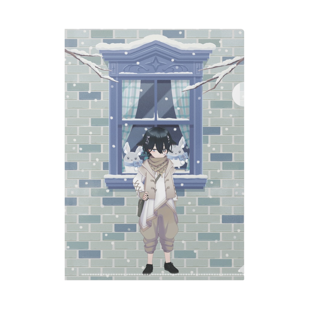 【さく】12月冬コーデ-クリアファイル-G0203