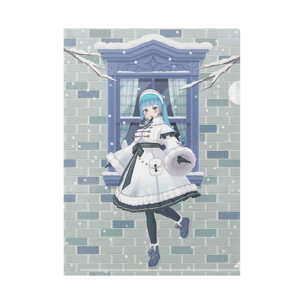 【さざなみ みら】12月冬コーデ-クリアファイル-G0205