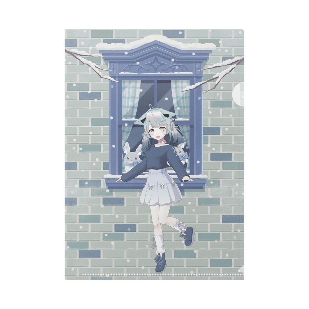 【さつま天】12月冬コーデ-クリアファイル-G0208