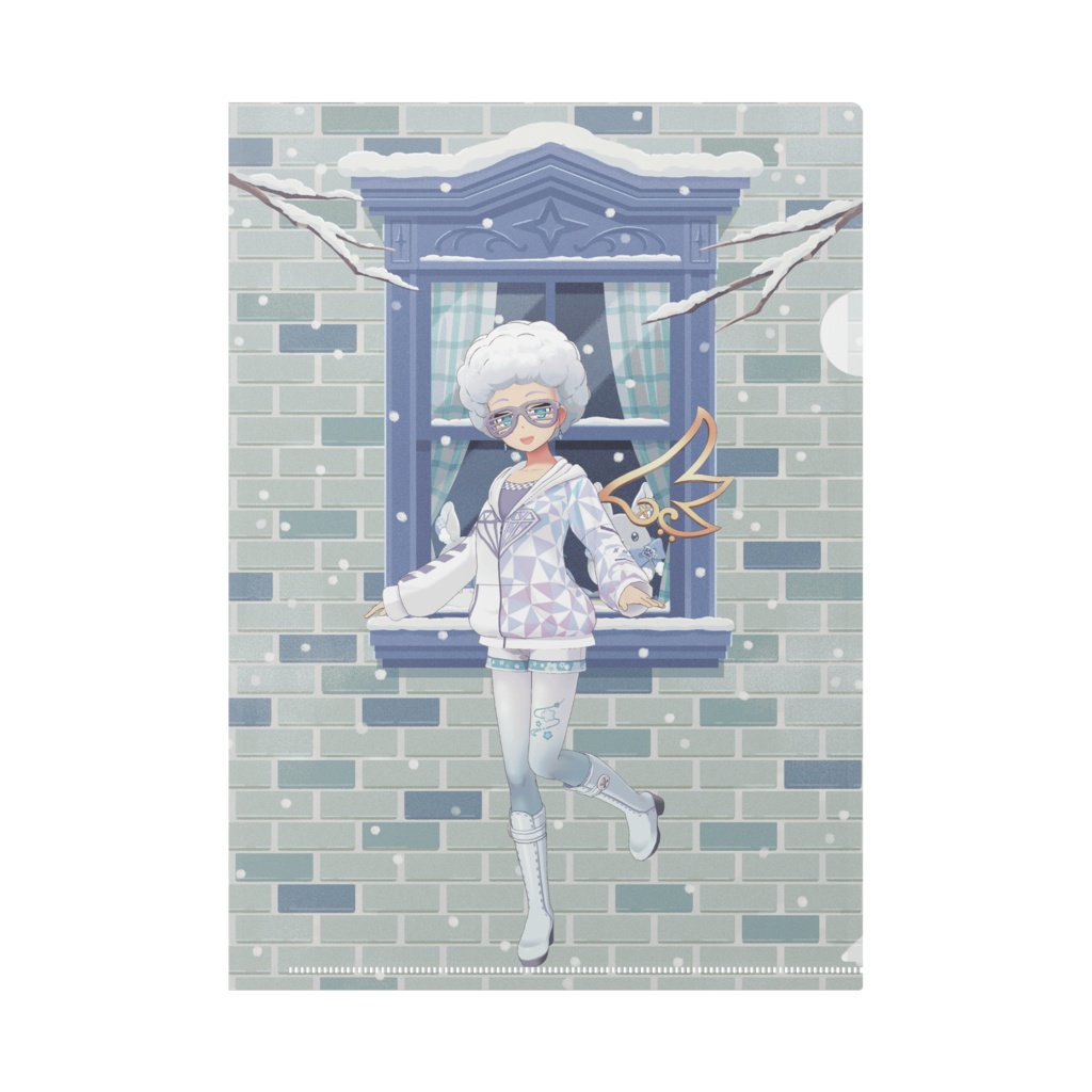 【しるら｡】12月冬コーデ-クリアファイル-G0235