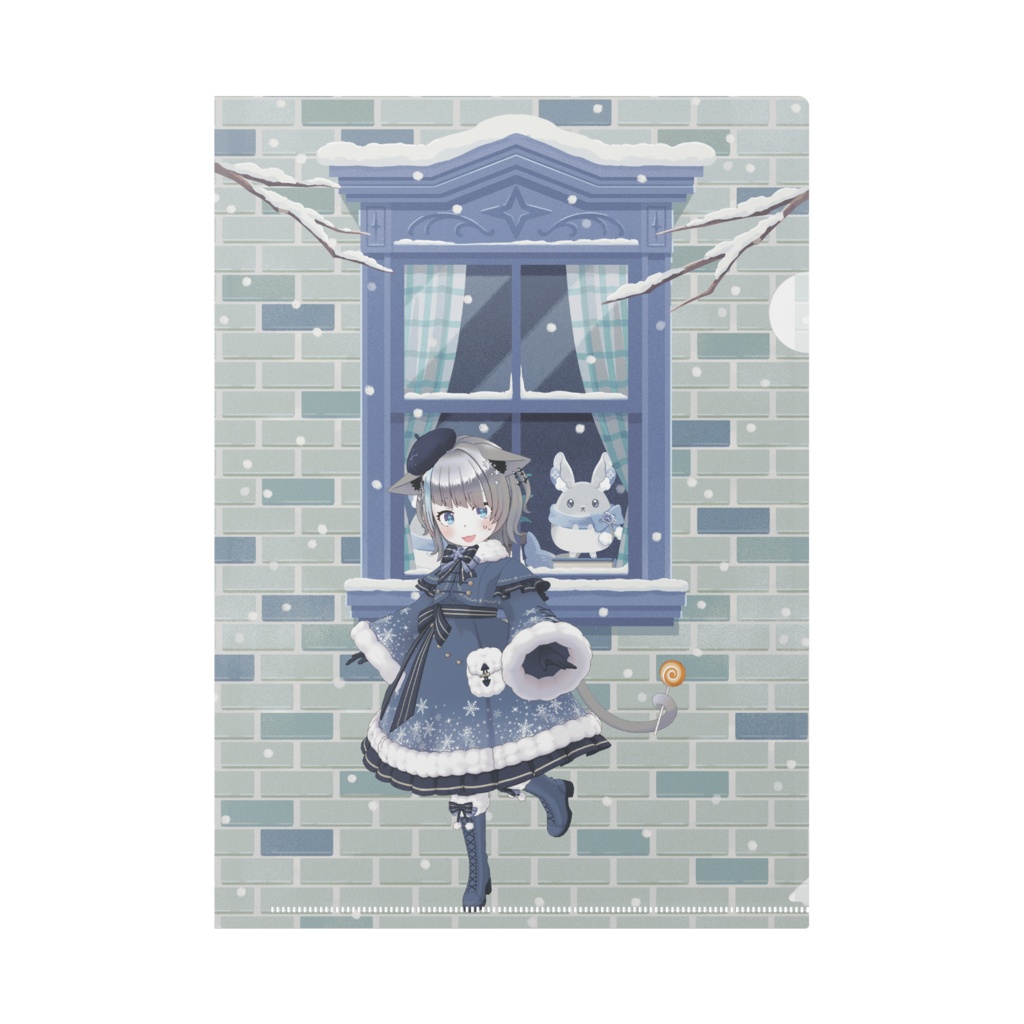 【そぼろ】12月冬コーデ-クリアファイル-G0255