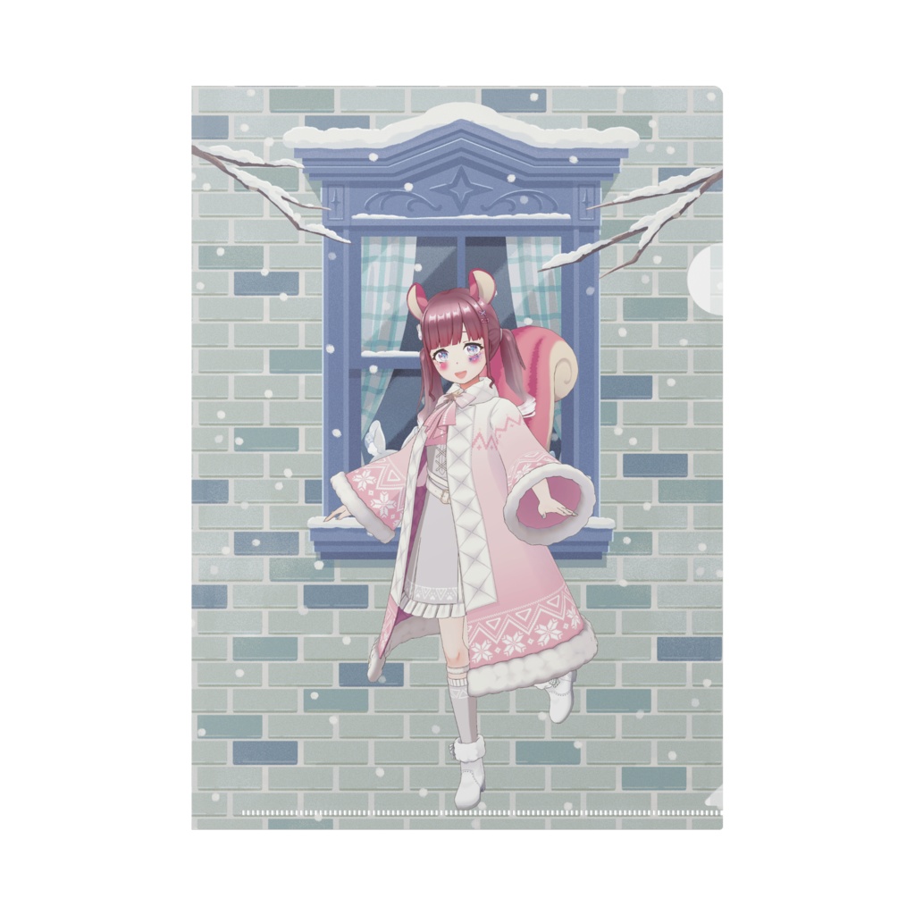 【ちぃ】12月冬コーデ-クリアファイル-G0269