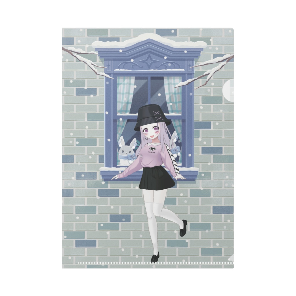 【ちょこちゅわん】12月冬コーデ-クリアファイル-G0281