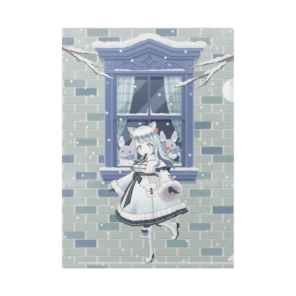 【ちーたん】12月冬コーデ-クリアファイル-G0272