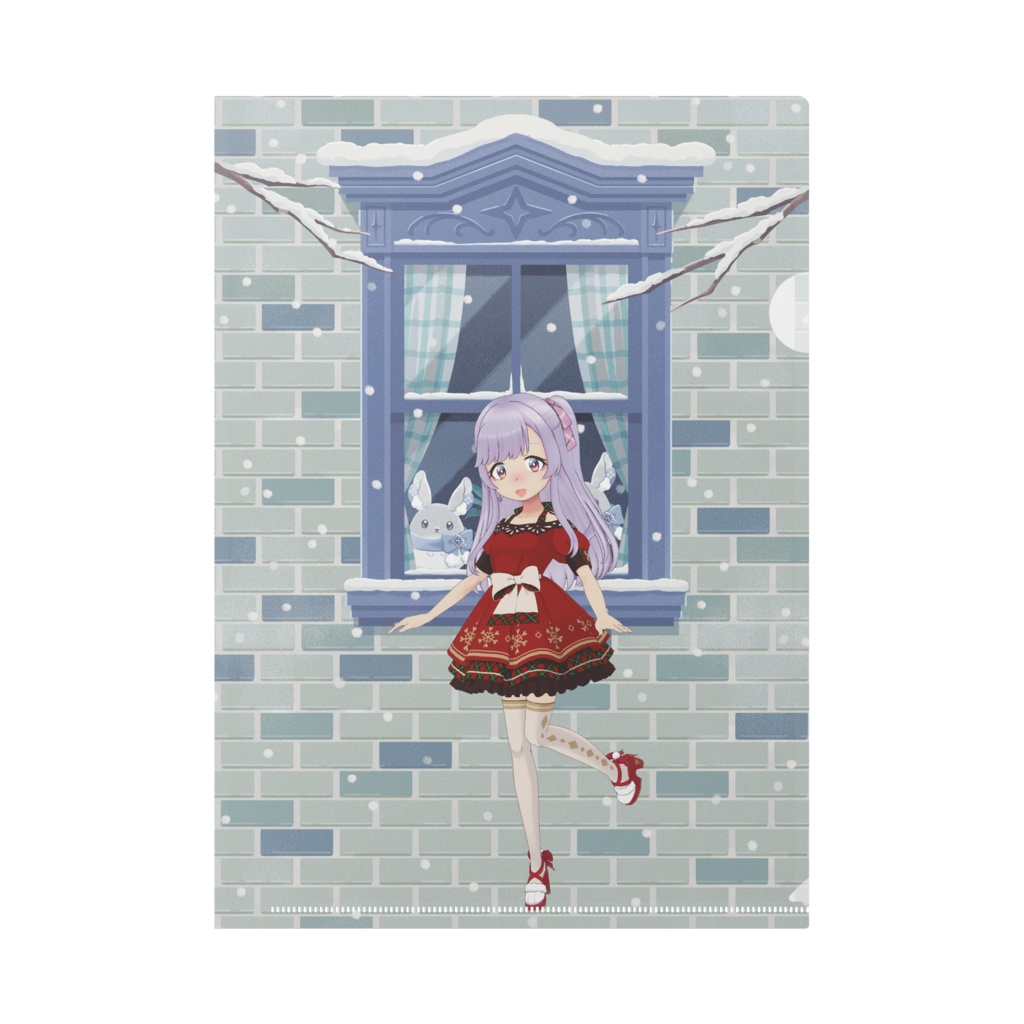 【ちょす】12月冬コーデ-クリアファイル-G0283