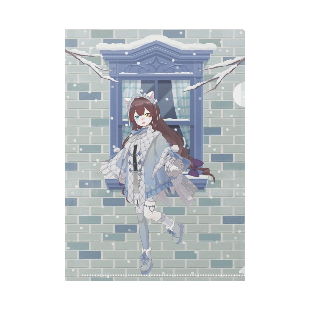 【とらとらちゃん】12月冬コーデ-クリアファイル-G0301