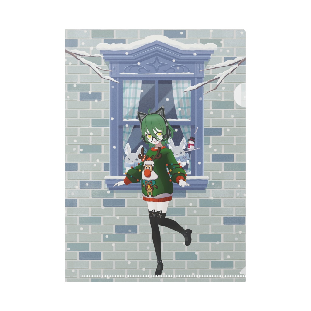【な ぎ さ 。】12月冬コーデ-クリアファイル-G0308