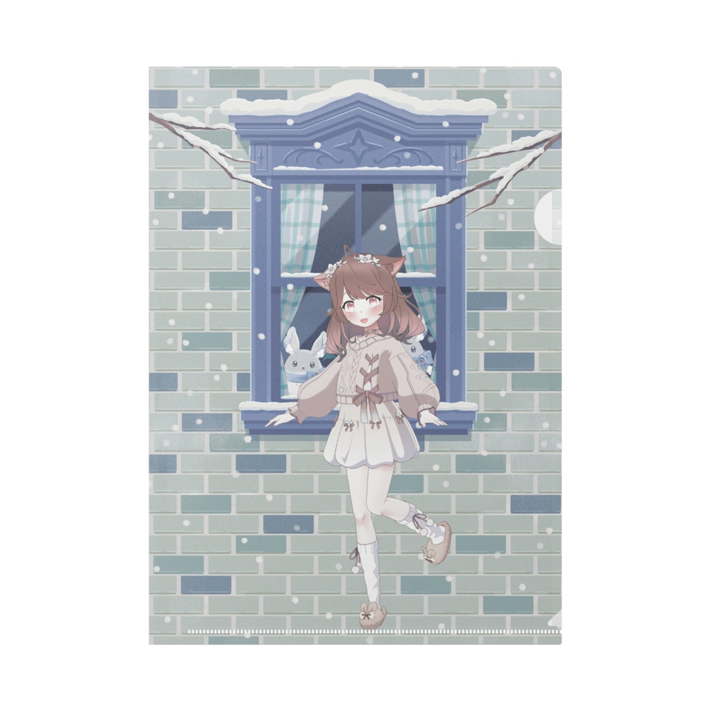 【なえ】12月冬コーデ-クリアファイル-G0310