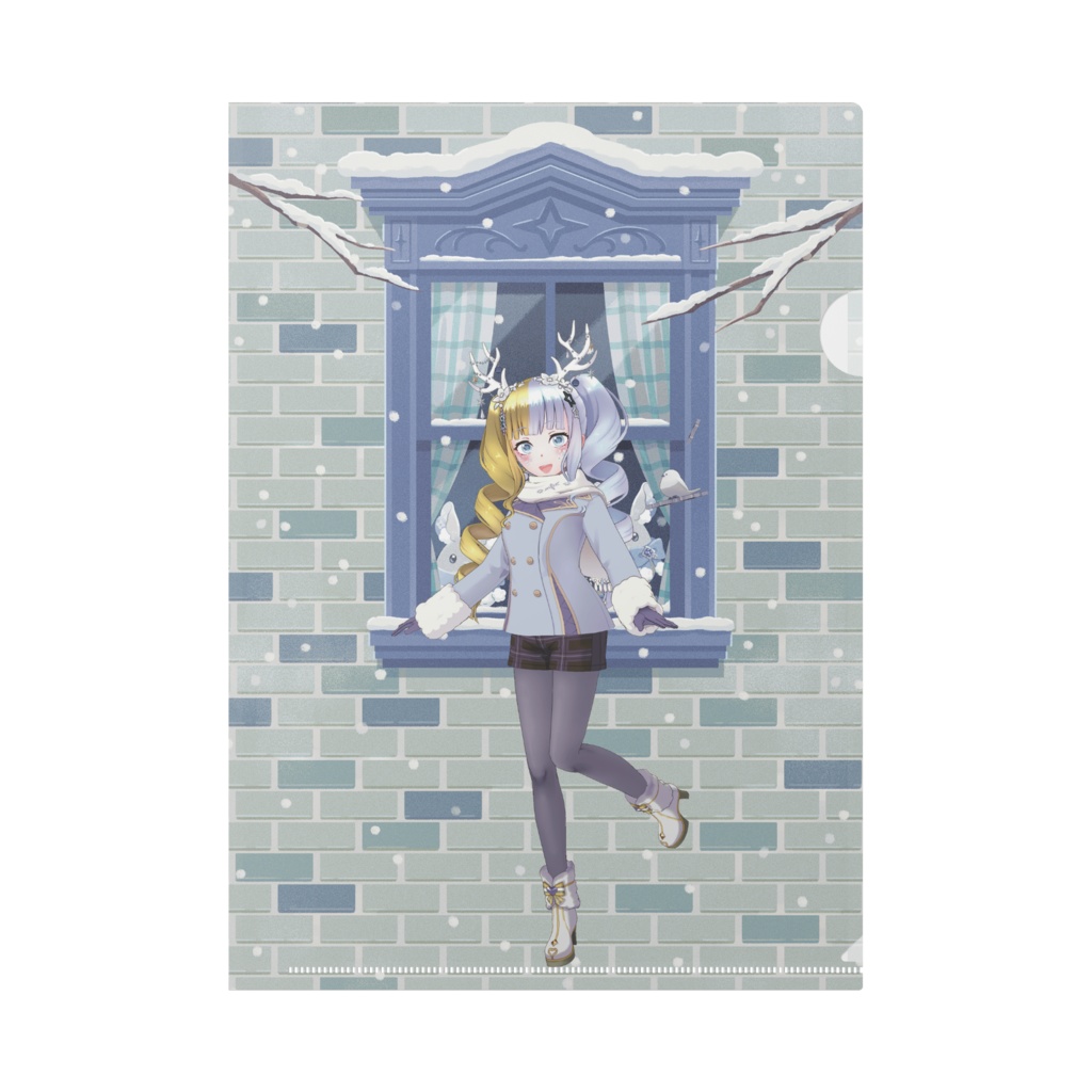 【なつ】12月冬コーデ-クリアファイル-G0313