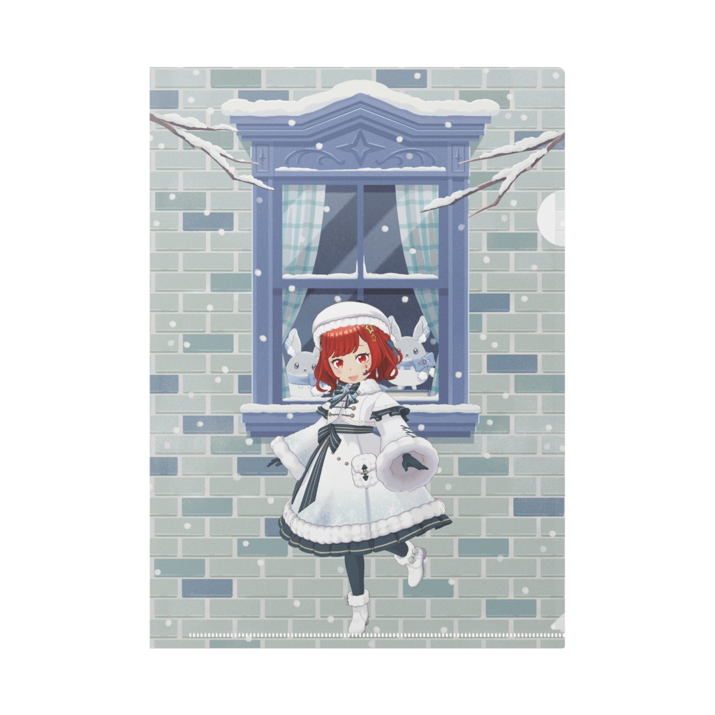 【なつめ】12月冬コーデ-クリアファイル-G0316