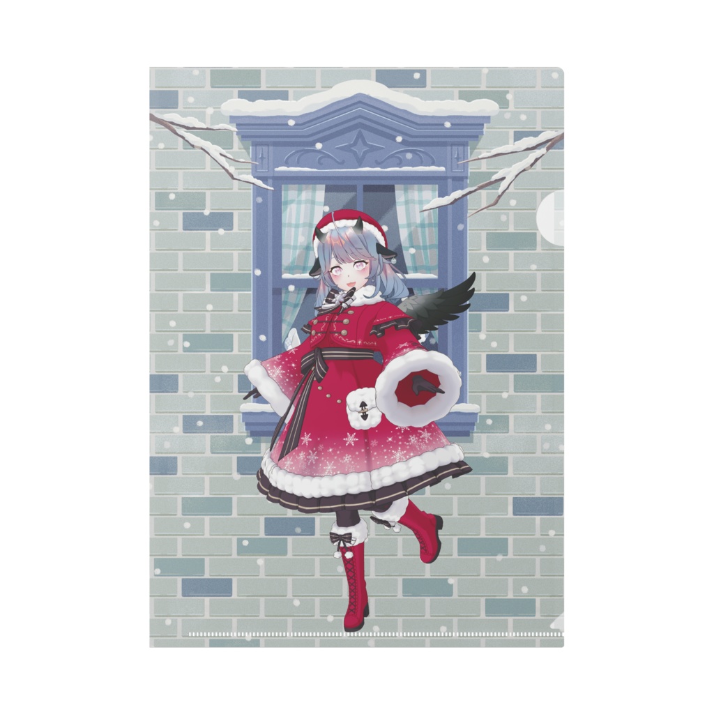 【なの】12月冬コーデ-クリアファイル-G0323