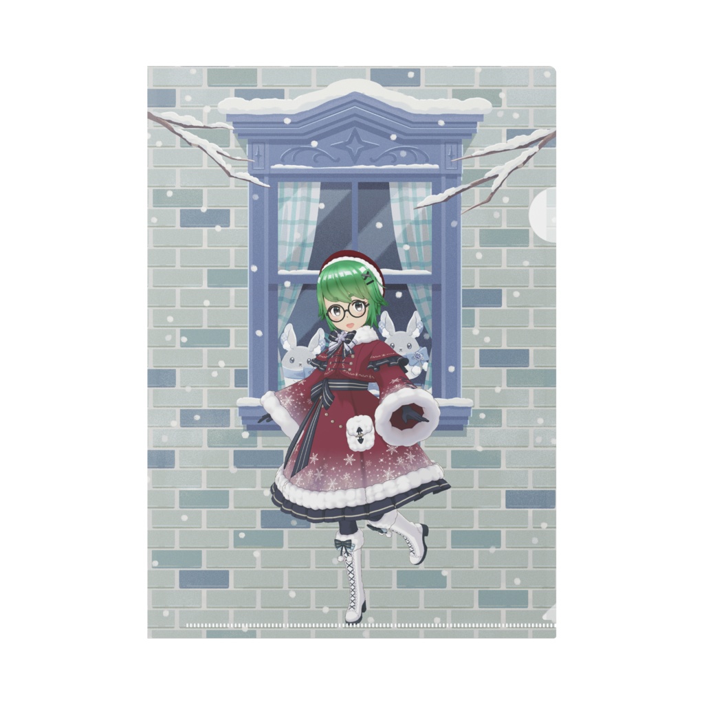 【にぎ】12月冬コーデ-クリアファイル-G0331