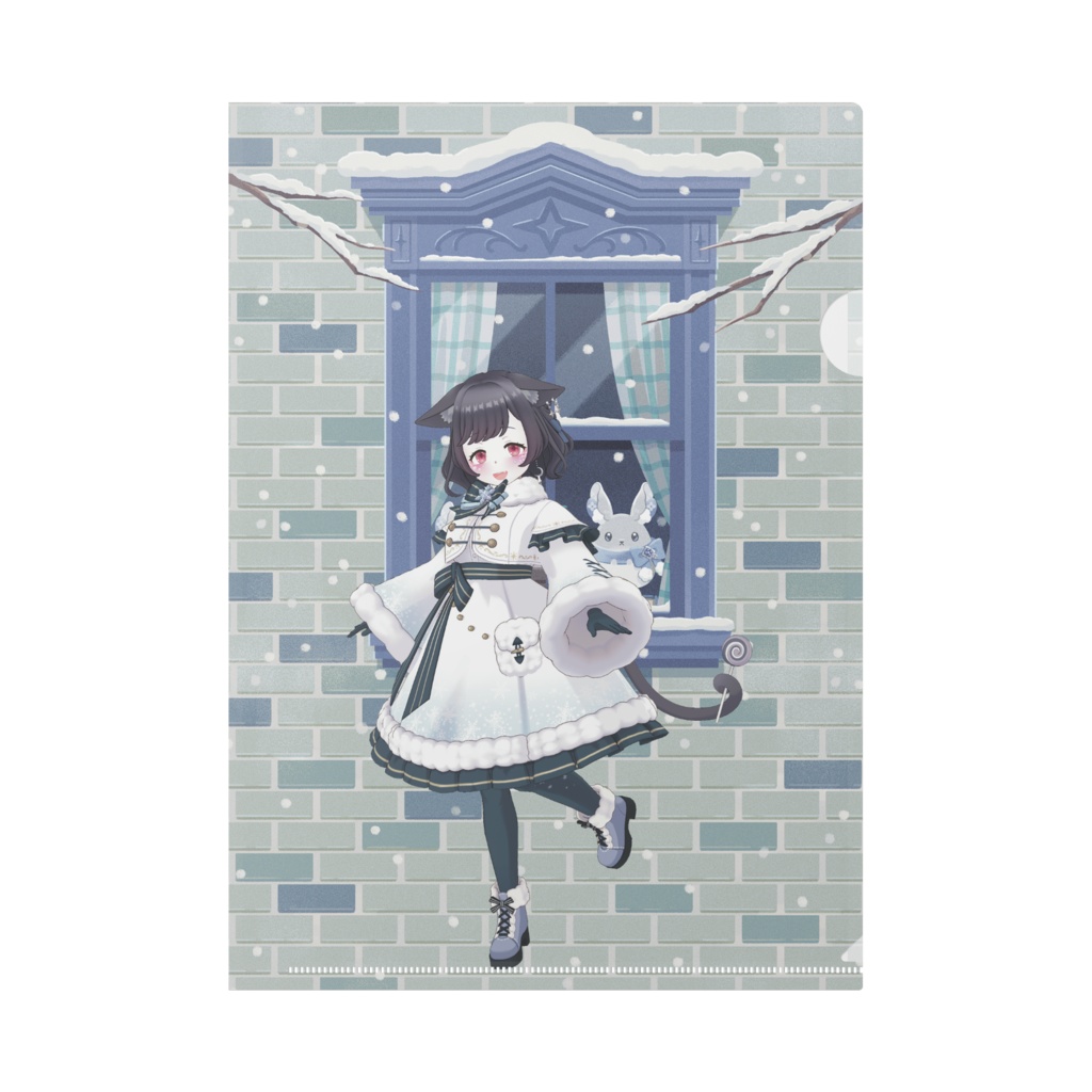 【なーち】12月冬コーデ-クリアファイル-G0309