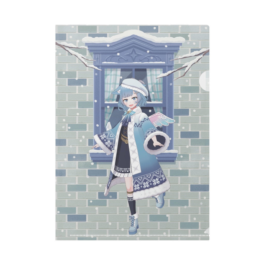 【にぱ】12月冬コーデ-クリアファイル-G0334